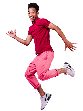 jumping man